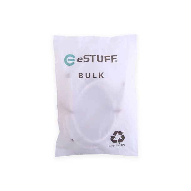 eSTUFF - ES604370-BULK - USB 2.0 - USB C - Male - Straight - Nickel - Recycled Thermoplastic Elastomer (rTPE)