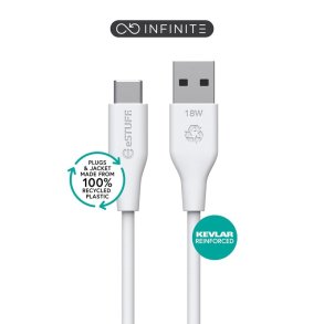 eSTUFF - ES605170 - USB 2.0 - USB C - USB A - Male - Straight - Nickel
