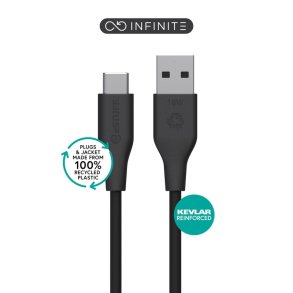eSTUFF - ES605180 - USB 2.0 - USB C - USB A - Male - Straight - Nickel