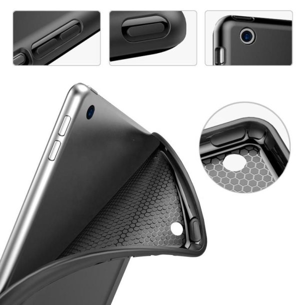 eSTUFF - ES682000-BULK - 2 - Folio - PU leather - Black - Apple - Magnetic closure