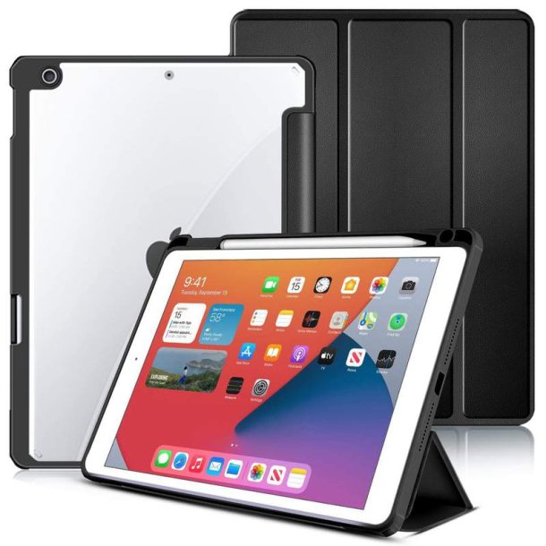 eSTUFF - ES68200001-BULK - 2 - Folio - PU leather - Black - Apple - Magnetic closure