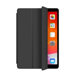 eSTUFF - DENVER Folio Case for iPad 9.7 2018/2017- Black PU leather/Clear - 2 - Folio - PU leather - Black - Apple - Mag