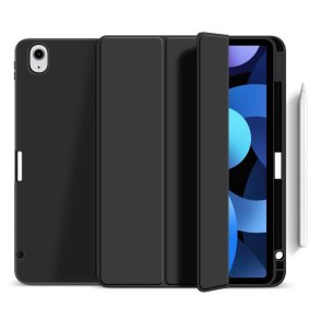 eSTUFF - ES68201251-BULK - 2 - Folio - PU leather - Black, Transparent - Apple - Magnetic closure