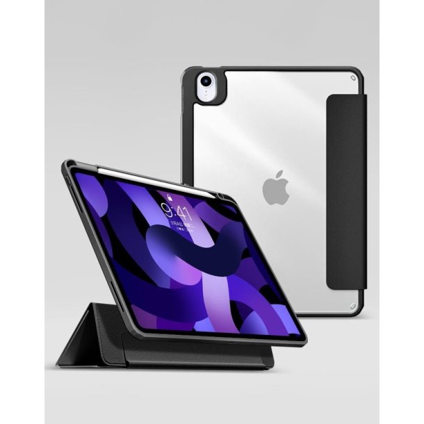 eSTUFF - ES68202251-BULK - 2 - Folio - PU leather - Black - Apple - Magnetic closure