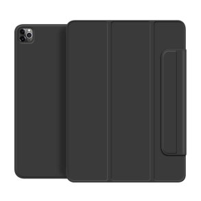 eSTUFF - COLORADO Magnet Case for iPad Pro 11 2022/2021/2020 - Black - 2 - Folio - PU leather - Black - Apple - Magnetic