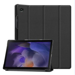 eSTUFF - HOUSTON Folio Case for Samsung Galaxy Tab A8 10.5 - Black - 2 - Folio - PU leather - Black - Samsung - Magnetic