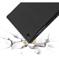 eSTUFF - HOUSTON Folio Case for Samsung Galaxy Tab A8 10.5 - Black - 2 - Folio - PU leather - Black - Samsung - Magnetic