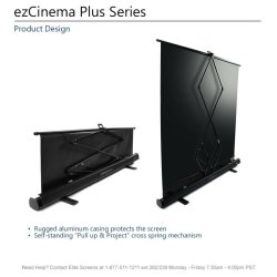 Elitescreens projektorlrred - EZ Cinema Plus F100XWV1 - Pull-up - 100" - 4:3 - MaxWhite