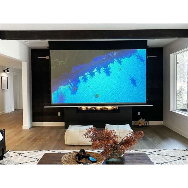 Elitescreens elektrisk projektorlrred (loftindbygning) - Evanesce B Tab - 100" - 16:9 - CineWhite