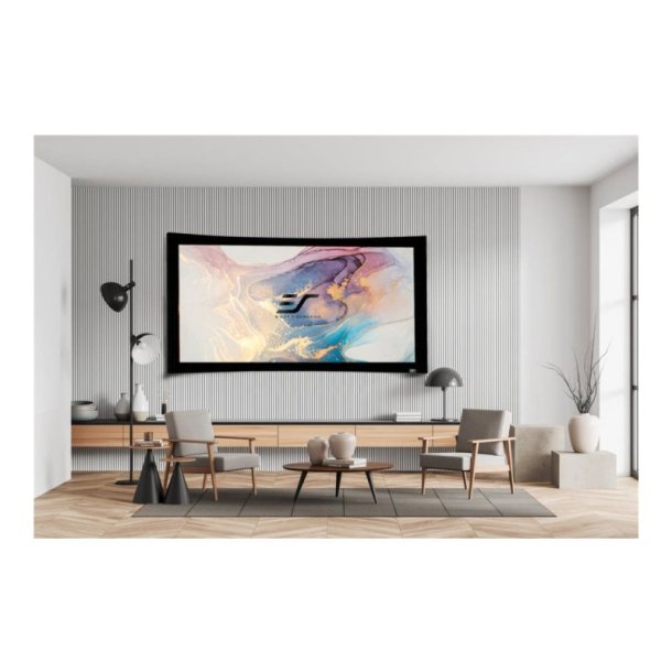 Elitescreens projektorlrred i ramme - Lunette CURVE135WH1 - 135" - 16:9 - CineWhite