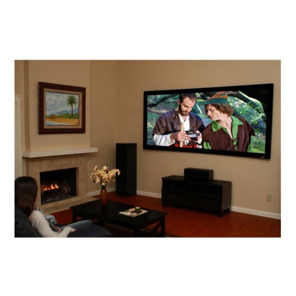 Elitescreens projektorlrred i ramme - Lunette CURVE135WH1 - 135" - 16:9 - CineWhite