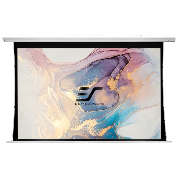 Elitescreens elektrisk projektorlrred - Saker - 180" - 16:9 - AcousticPro UHD - Tab Tension