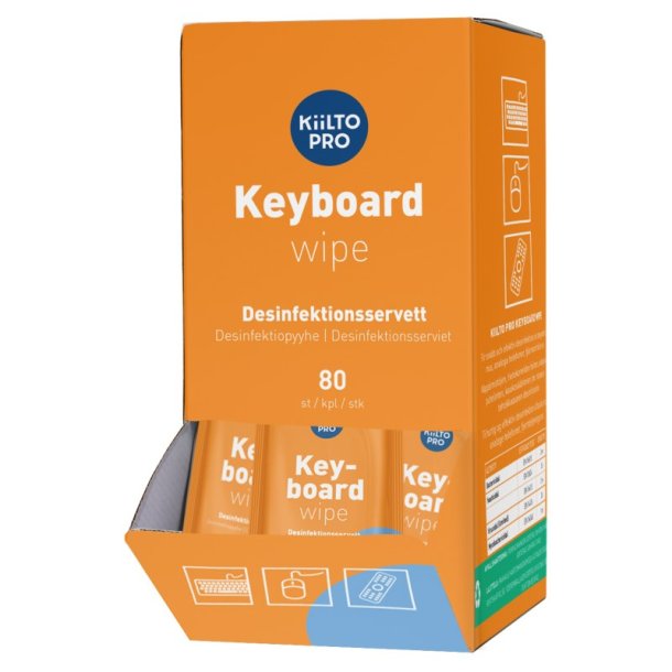 Kiilto Pro Tastatur wipes 80 stk